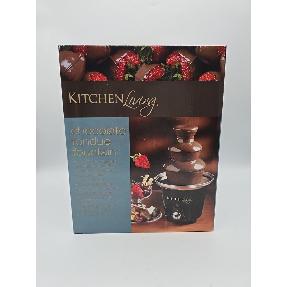 Kitchen Living Chocolate Fondue 3-Tier Fountain NIB